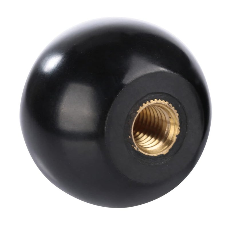 Ejoyous Ball Lever Knob, 5Pcs M8 Female Machine Knobs Screw on 32mm Dia Black Round Threaded Ball Knob for Machine Handle Tool Replacement - Image 4